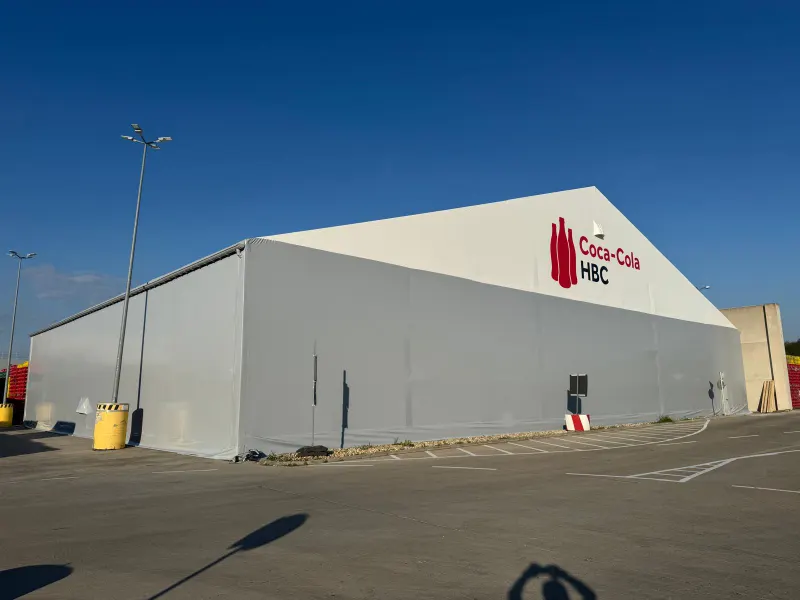 Coca-Cola HBC, Austrija: Noliktavas angāra montāža